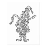 SANTA CLAUS with STOCKING Postcard