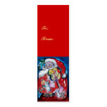 SANTA CLAUS WITH VIOLIN business cards