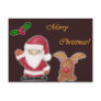 Santa Clause and the Red-Nosed Reindeer Postcard