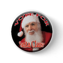 Santa Clause Pinback Button