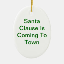 santa clause christmas tree ornaments