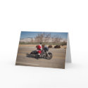 Santa Clause on a motorcycle cards