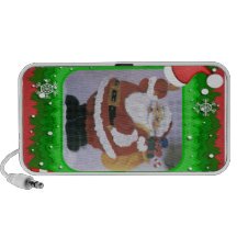 santa clause travelling speakers