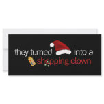 SANTA CLOWN rack cards