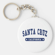 Santa Cruz California College Style tee shirts Key Chain