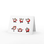 SANTA DANCING card