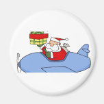 Santa Delivers Presents in Aeroplane Magnets