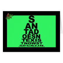 Santa doesn't exist greeting card