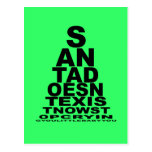 Santa doesn't exist postcards