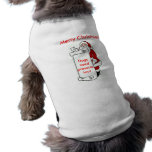 Santa Dog Shirt pet clothing