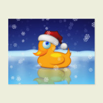 Santa Duck postcards