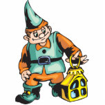 Santa Elf and Lantern photo sculptures