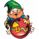 Santa Elf and Ornament photo sculptures