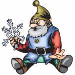 Santa Elf and Snowflake photo sculptures
