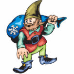 Santa Elf Carrying Toys photo sculptures