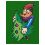 Santa Elf Holding Christmas Tree Flyer Design