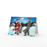 Santa encounters Hasidic Jew cards