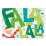 SANTA Fa-La-la-ing CHRISTMAS Card