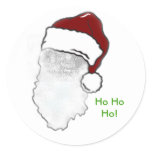Santa face gift tags stickers
