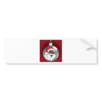 Santa Face Ornament 2 Bumper Sticker