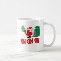 santa farted coffee mug