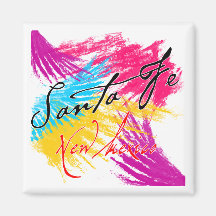 Santa Fe Fridge Magnet