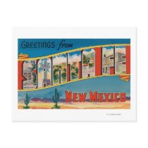 Santa Fe, New Mexico - Large Letter Scenes 2 Post Card