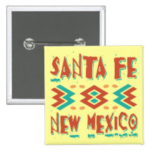SANTA FE, NEW MEXICO PINBACK BUTTON