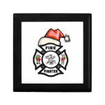 Santa Firefighter Keepsake Box