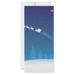 santa flying rack cards