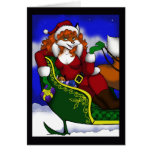 Santa Fox Greeting Card