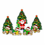 Santa Friends photo sculptures