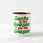 Santa funny christmas humour parody coffee mug