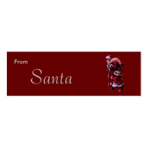Santa Gift Tags - North Pole Business Cards