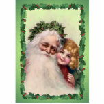 SANTA, GIRL & HOLLY by SHARON SHARPE photo sculptures