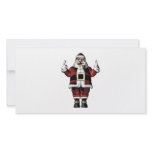 Santa Giving the Finger photo cards