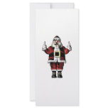 Santa Giving the Finger rack cards