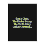 Santa_GlobalWarming_btn_Blk postcards