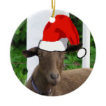 SANTA GOAT CHRISTMAS ORNAMENT ornaments