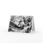 Santa Goes for a Swamp Walk Greeting Card