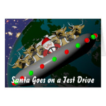 Santa Goes on a Test Drive Cards