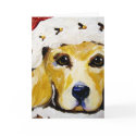 Santa Golden Retriever cards