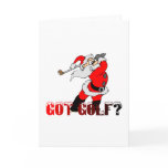 Santa Golf Card