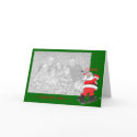 Santa Golfing Christmas Card Template