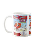 Santa Got Stuck in the Chimney Holiday Mug