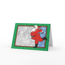Santa Greetings Card