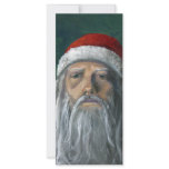Santa, Hand Painted, Stern Face rack cards