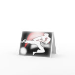Santa Hat Kicker Martial Arts Greeting Card