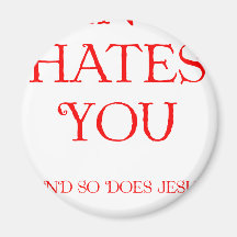 Santa Hates You Fridge Magnets