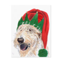 Santa Helper Labradoodle Post Cards
